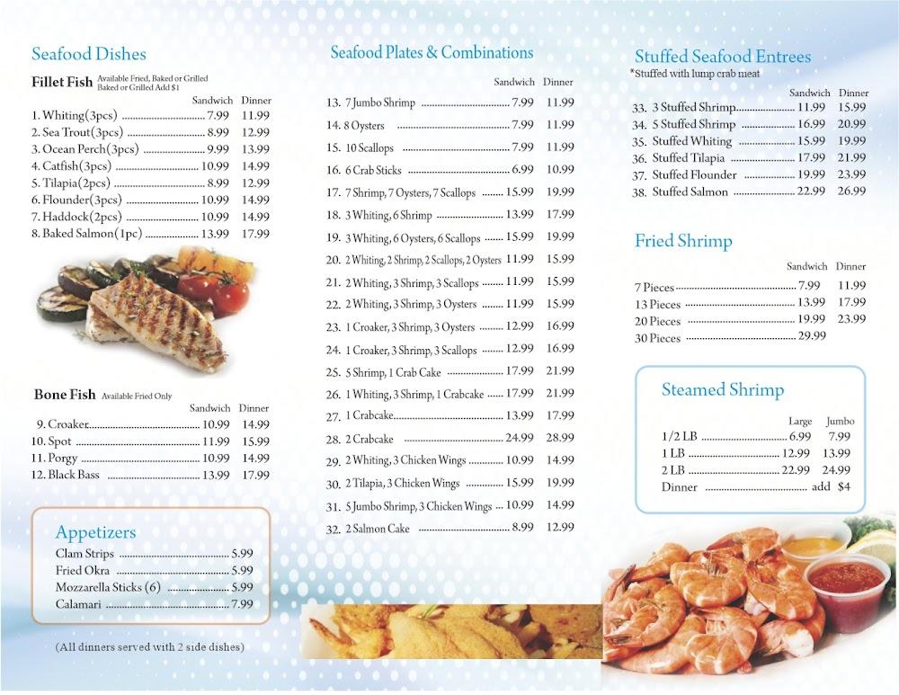 Mid Atlantic Seafood - Menu Scan 1